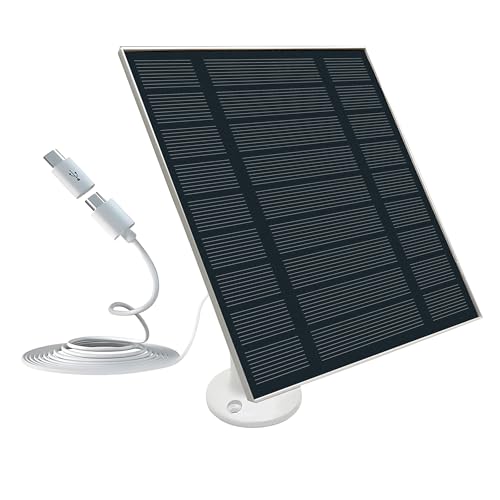 Solarpanel für eufy Kamera, 5V 5W Solar Panel für eufyCam, Type-C Solarmodul für SoloCam IP65 Wetterfest, Solarmodul mit 2M Ladekabel, Micro USB Adapter Solarpanel für eufy Kamera, 5V 5W Solar Panel für eufyCam, Type-C Solarmodul für SoloCam IP65 Wetterfest, Solarmodul mit 2M Ladekabel, Micro USB Adapter von Elecbee