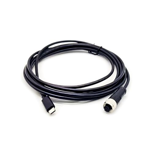 Kabeladapter M12 4Pin A Code Buchse auf USB 2.0 Typ C Stecker Baugruppe 3 Meter AWG26 Kabeladapter M12 4Pin A Code Buchse auf USB 2.0 Typ C Stecker Baugruppe 3 Meter AWG26 von Elecbee