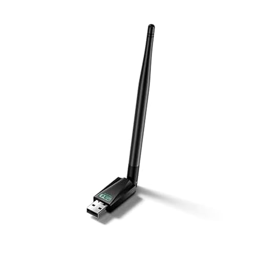 Elecbee MT7601 2,4 GHz USB WiFi Internet Wireless USB Adapter Antenne Dongle funktioniert für viele Set-Top-Boxen, Desktop-PC, V7S HD/TT PRO/V7 Plus digitaler Satellitenempfänger (schwarz) von Elecbee