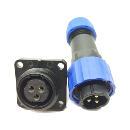 SP17 Serie 3-poliger Stecker & Buchse 4-Loch-Flanschplattenmontage SP17 Steckverbinder von Elecbee