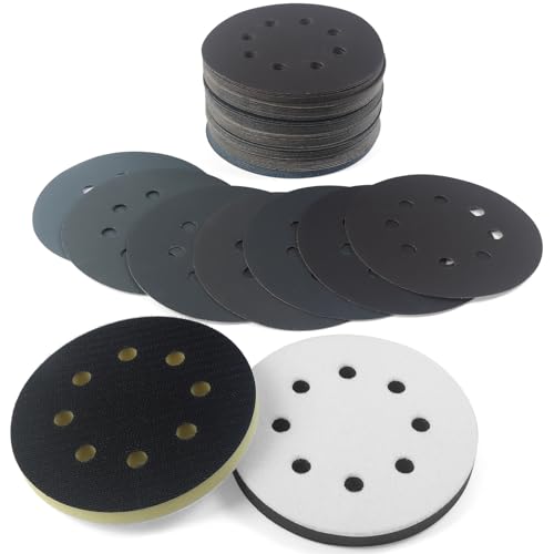 Elechiakan Schleifpapier 125mm Klett Nass Trocken Schleifscheiben, 70 Stück Nassschleifpapier Siliciumcarbid Körnung 400/600/800/1000/1500/2000/3000 Exzenterschleifer Schleifblätter für Auto Metall Elechiakan Schleifpapier 125mm Klett Nass Trocken Schleifscheiben, 70 Stück Nassschleifpapier Siliciumcarbid Körnung 400/600/800/1000/1500/2000/3000 Exzenterschleifer Schleifblätter für Auto Metall von Elechiakan
