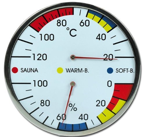 Sauna Kombiinstrument Thermometer Hygrometer Modell ELECSA 9216 von Elecsa GmbH