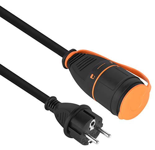 Electraline 01744 Verlängerung Outdoor IP44 20M RNF 3G1.5 Steckdose Electralock Stromanschlussverriegelungssystem da er ein versehentliches Trennen des angeschlossenen Geräts während seiner Verwendung von Electraline