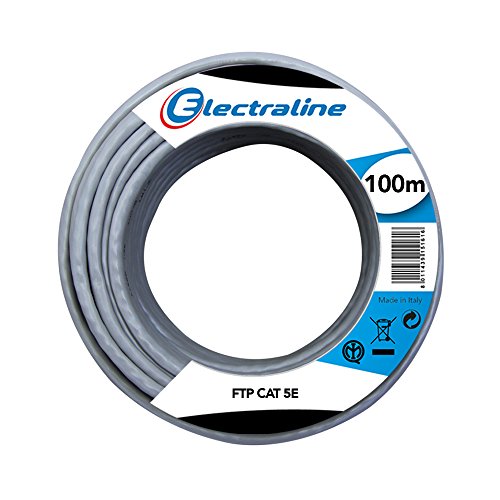 Electraline 1011844 100 m Ethernet Netzwerkkabel FTP Cat5E Kupferleiter von Electraline
