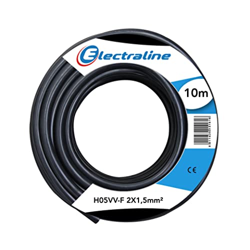 Electraline 11461 Kabel H03 Vv-F 2x1, 5 10M von Electraline