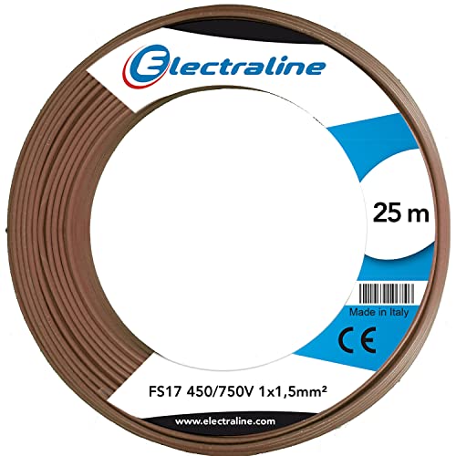 Electraline 13082 Fahrzeugleitung FS17, Abschnitt 1 x 1.5 mm², braun, 25 m von Electraline
