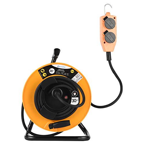 Electraline 208671 Elektrische Rolle, professionell, gelb/schwarz, 30 m Electraline 208671 Elektrische Rolle, professionell, gelb/schwarz, 30 m von Electraline