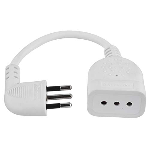 Electraline 46005 Mini-Verlängerungskabel mit kleinem Stecker 10 A, Kabel 20 cm, Weiß Electraline 46005 Mini-Verlängerungskabel mit kleinem Stecker 10 A, Kabel 20 cm, Weiß von Electraline