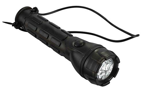 Electraline 58041 Lumina Notfall Taschenlampe 20 Lumen Ergonomische Schockresistent IP44-batterie enthalten, Klein, Schwarz von Electraline