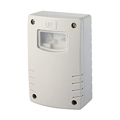 Electraline 58064 Dämmerungsschalter mit Programmierung, Nachtlicht, Timer, für Verwendung Outdoor IP44, Weiß von Electraline
