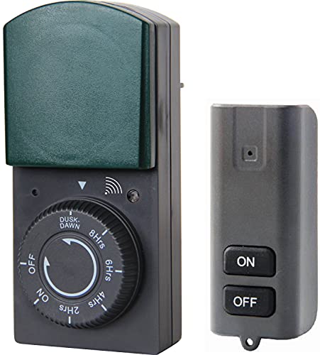 Electraline 58110 Timer Zeitschaltuhr für Außen IP44 Countdown-Funktion mit Sensor und Fernbedienung, Schwarz/Grün Electraline 58110 Timer Zeitschaltuhr für Außen IP44 Countdown-Funktion mit Sensor und Fernbedienung, Schwarz/Grün von Electraline