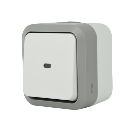 Electraline 615903 Hypro Tastschalter mit Kontrollleuchte Outdoor IP55 Electraline 615903 Hypro Tastschalter mit Kontrollleuchte Outdoor IP55 von Electraline