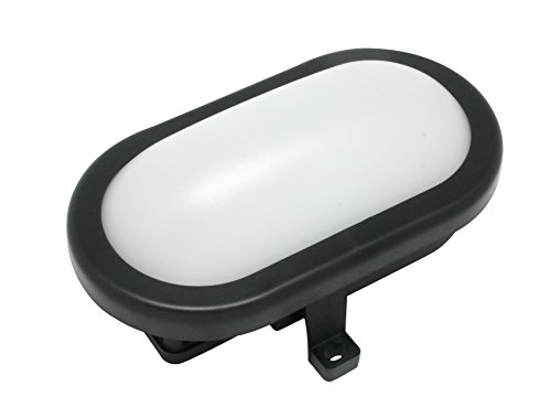 Electraline 65007 65005 Ovalleuchte LED-Lighting 4000K 700lm Neutralweiß, IP44 10W Außenleuchte-Farbe: Schwarz von Electraline