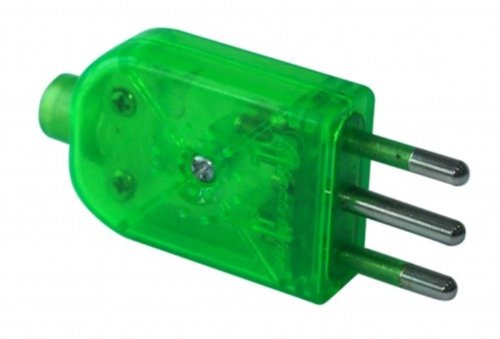 Electraline 71007 Steckdose droite-10 a 230 V Transparent Grün von Electraline