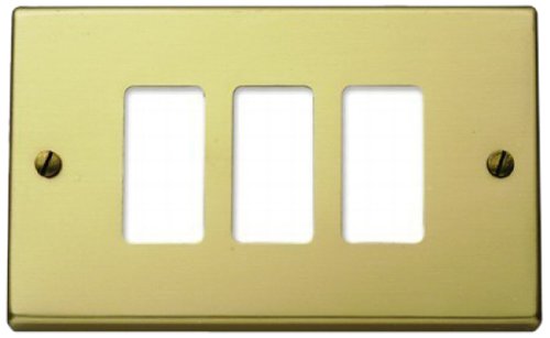 Electraline 71097 – Platte 3 Post, Bronze von Electraline