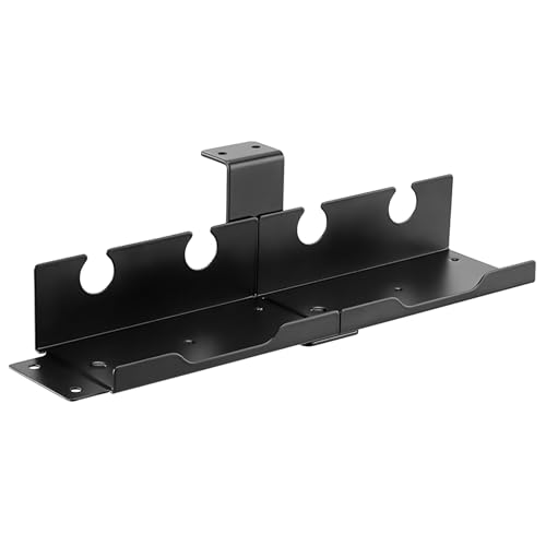 Electraline 71729 Kabelhalter unter dem Schreibtisch, Tablett 322 x 106 x 90 mm zur Verwaltung von elektrischen Kabeln, Kabel-Organizer, Schreibtisch-Kabelkanal, Kabelführung, Kabelmanagement, ideal von Electraline