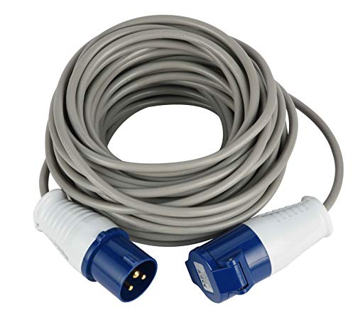 Electraline 46147, Verlängerung Industriel - 10 m Kabel - IP44 Außenbereich/ Industrie-Kaltgerätesteckdosen 3-poliger Stecker geeignet für Caravan Electraline 46147, Verlängerung Industriel - 10 m Kabel - IP44 Außenbereich/ Industrie-Kaltgerätesteckdosen 3-poliger Stecker geeignet für Caravan von Electraline