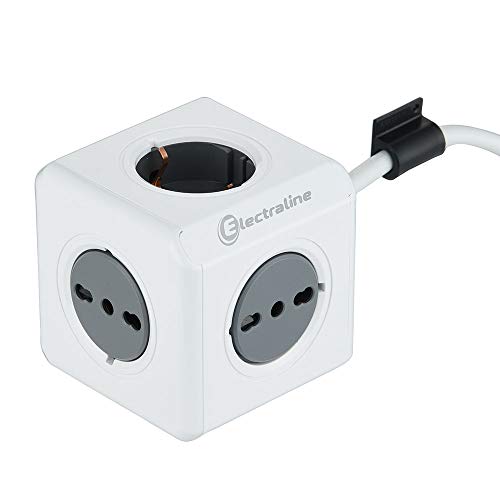 Electraline Mehrfachsteckdose Cubo Powercube, 62044 von Electraline