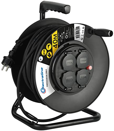 Electraline Pro-Line Kabeltrommel schwarz, schwarz, 20868125D von Electraline