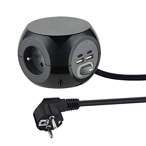 Electraline Steckdosenwürfel mit Schalter, 35441 Electraline Steckdosenwürfel mit Schalter, 35441 von Electraline