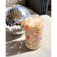 Glücksbringer | Modernes Kaffeeglas Bierknöpfe Glas 16 G Kaffeesüchtige Morgen Kaffee St. Patricks Cup Glücksgefühle von ElectricFeelsCompany