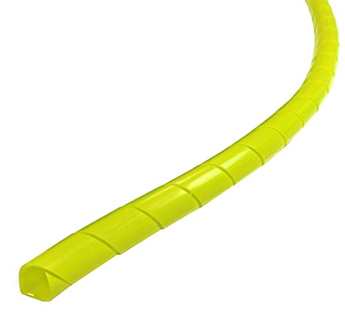 Spirale Kabel Wrap 0.25 (1/4) Inch Diameter | 50 Feet gelb von Electriduct