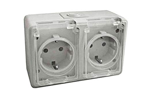 ElectroDH 36526DB DH Doppel-Basis, Schuko, Wasserdicht von ElectroDH