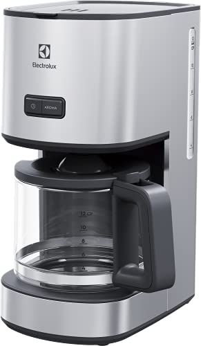 Electrolux E4CM1-4ST Programmierbare Kaffeemaschine, 1080 W, 1,65 Liter, Edelstahl, Grau/Stahl von Electrolux
