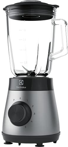 Electrolux 910003632 E4TB1-6ST Standmixer mit TruFlow Klingen, Kunststoff, grau, Metal von Electrolux