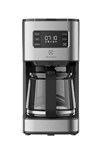 Electrolux E5CM1-6ST Create Filterkaffeemaschine mit 5 Timer, Aromawahl, Abschaltautomatik, Reinigungsfilter, 1000W, Edelstahl von Electrolux