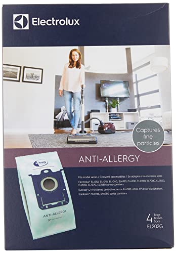 Electrolux EL202G S-bag Anti-Allergy Synthetische Vakuumbeutel, 4 Stück von Electrolux