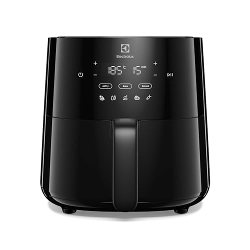 Electrolux Luftfritteuse EAF3B - Kapazität 3 l - Luftfritteuse mit Antihaftbeschichtung - 1300 W - 8 voreingestellte Programme - Spülmaschinenfest - Timer 0-60 min - 80-200° C Electrolux Luftfritteuse EAF3B - Kapazität 3 l - Luftfritteuse mit Antihaftbeschichtung - 1300 W - 8 voreingestellte Programme - Spülmaschinenfest - Timer 0-60 min - 80-200° C von Electrolux