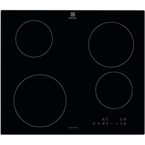 Electrolux Serie 300 Induktionskochfeld mit 4 Brennern, EIB60424CK, SliderTouch Bedienelemente, 60 cm, 590 x 520 mm, Schwarz von Electrolux