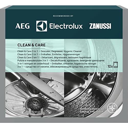 Entfetter Entkalker Decalcificante Antikalk profesisonale Clean & Care für Spülmaschine und Waschmaschine 3 Packungen à 12 Teebeutel Electrolux von Electrolux