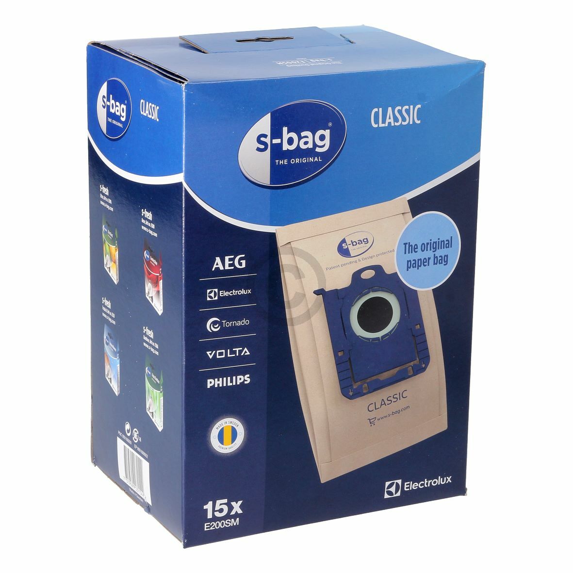 Filterbeutel Electrolux E200SM s-bag® Classic  für Bodenstaubsauger 15Stk (EA-9001688002) von Electrolux