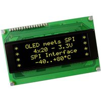 DISPLAY VISIONS OLED-Display Gelb-Grün 5.55mm 3.3V Ziffernanzahl: 4 EAW204-XLG von DISPLAY VISIONS
