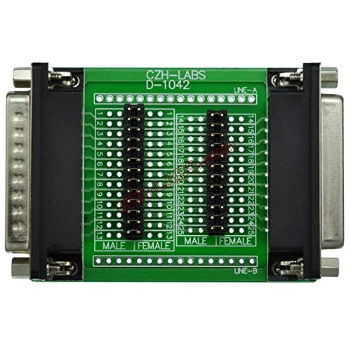 CZH-LABS D'sub DB25 Diagnose-Test Breakout Board, DSUB DB25 Stecker auf Buchse. CZH-LABS D'sub DB25 Diagnose-Test Breakout Board, DSUB DB25 Stecker auf Buchse. von Electronics-Salon