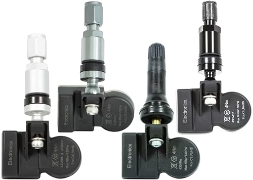 4 Stück Reifendrucksensoren Radsensor Luftdrucksensoren RDKS TPMS kompatibel mit BMW 4er 07.2013-12.2021 F32/F33/F36 Alu Silber von Electronicx