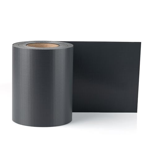 Electronicx PVC Sichtschutzstreifen RAL 7016 (Anthrazitgrau) | Sichtschutz Zaunfolie Doppelstabmatten | 35m x 19 cm | 450g/m² | UV-beständig, Blickdicht, inkl. 20 Befestigungsclips für Gartenzaun von Electronicx