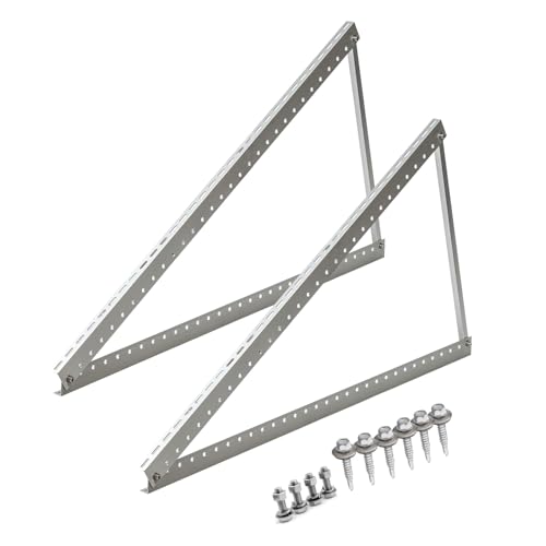 Universal Balkonkraftwerk Halterung Set für Solarpanels und Solarmodule 114cm Robuste Wand und Flachdachmontage, 19% MwSt.Wetterbeständig, 1 Paar, Ideal für PV Module, Einfache Befestigung & Langlebig von Electronicx