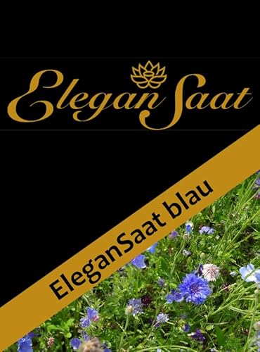 EleganSaat-Blau | Einjährige Blühmischung für den Garten | Saatgut/Blumensamen von 17 blühfreudigen Arten mit blauen Blüten | Für 10 m² von EleganSaat