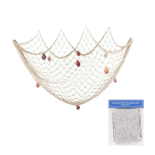 Fischernetz Deko,Fischnetz Dekoration mit Muscheln Dekoratives Fischernetz Baumwollseil Fotowand Wand Deko im Mittelmeerstil für Fotowände,Zuhause,Partys und Hochzeiten(1M x 2M)Fish Net Décor Blue Fischernetz Deko,Fischnetz Dekoration mit Muscheln Dekoratives Fischernetz Baumwollseil Fotowand Wand Deko im Mittelmeerstil für Fotowände,Zuhause,Partys und Hochzeiten(1M x 2M)Fish Net Décor Blue von Elegance-go