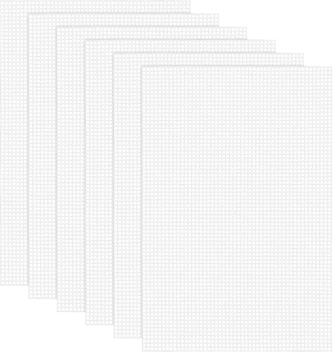 Plastic Canvas für Taschen,6 Stück Plastic Canvas Sheets Kunststoffgitter,20 x 30 cm Eye Mesh Stoff Kunststoff Needlepoint Leinwand Meshstoff Leinwand für DIY-Handwerk,Kreuzstich,Häkelprojekte Plastic Canvas für Taschen,6 Stück Plastic Canvas Sheets Kunststoffgitter,20 x 30 cm Eye Mesh Stoff Kunststoff Needlepoint Leinwand Meshstoff Leinwand für DIY-Handwerk,Kreuzstich,Häkelprojekte von Elegance-go