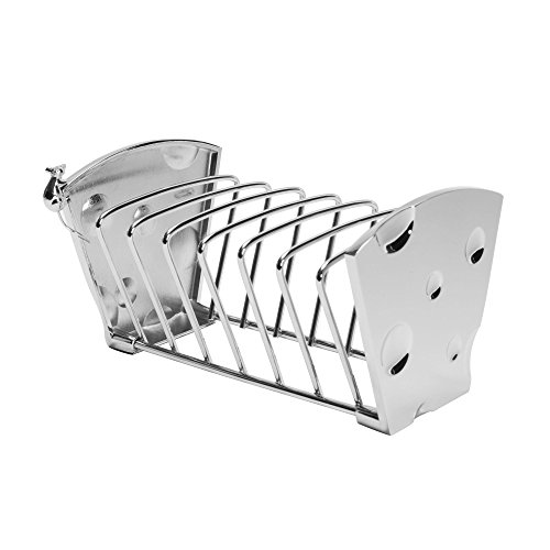 Elegance 88704 Einzigartiges Design Toastständer für Mäuse, Nickel, Silber von Elegance