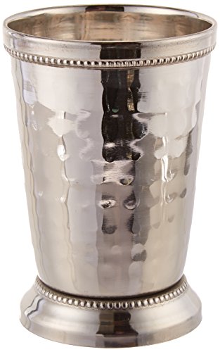 Elegance Julep-Becher, gehämmert, 340 ml, groß, silberfarben von Elegance