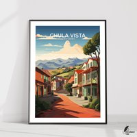 Chula Aussicht Druck|Chula Reise Galerie|Chula Vintage Kunstdruck|Malerei Illustration|Vintage Wohnkultur|Wandkunst Geschenkidee von EleganceAndInk