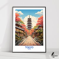 Tokyo Poster|Tokio Reise-Print|Tokio Wandkunst|Tokio Wand-Dekor|Tokio Stadt Kunst|Tokio Geschenkidee|Tokio Housewarming Geschenk|Kunstdruck von EleganceAndInk