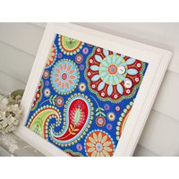 Moderne Magnet Pinnwand Wohnheim Dekor- Gerahmte in Royal Blau Mit Handgemachten Rahmen Weiß Lackiert - Dekorative von EleganceFarmHome