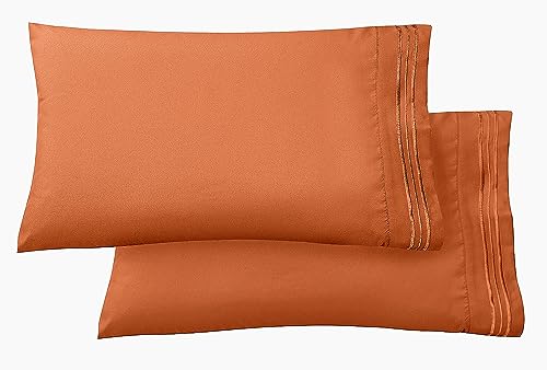 Elegant Comfort Kissenbezug in Hotelqualität, superweich, 1500 Mikrofaser, doppelt gebürstet, knitterfrei, Standardgröße, großes Bett, 2 Stück, Korallenrot Elegant Comfort Kissenbezug in Hotelqualität, superweich, 1500 Mikrofaser, doppelt gebürstet, knitterfrei, Standardgröße, großes Bett, 2 Stück, Korallenrot von Elegant Comfort