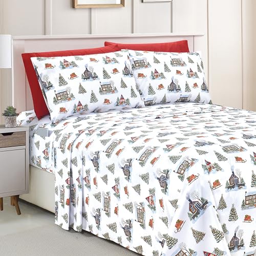 Elegant Comfort Mikrofaser-Bettwäsche in Hotelqualität, 6-teilig, weich, Knitter- und lichtbeständig (Urlaub 1500), Doppelbett, Bungalow von Elegant Comfort